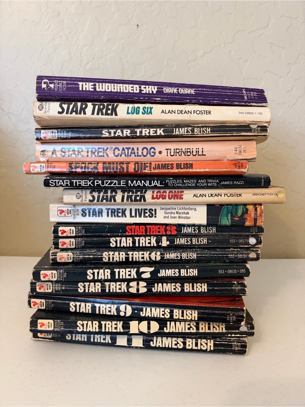 Vintage 1970s-80s Star Trek Paperback Lot of 16